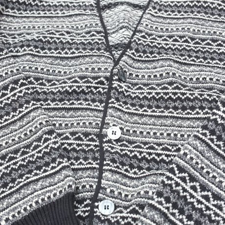 Nordic Pattern Knit Cardigan