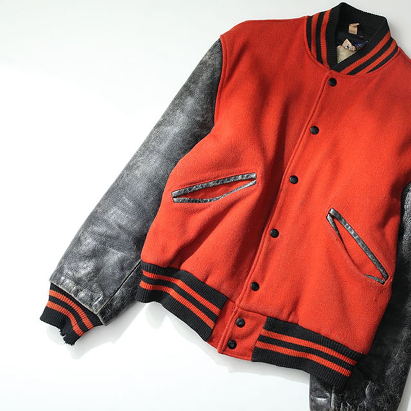 ButWin Leather sleeve Jacket 袖革スタジャン | Strato