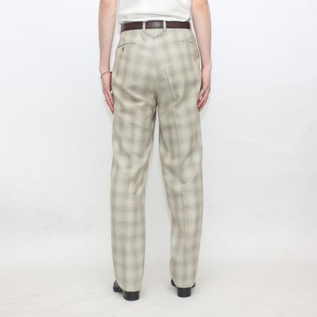 2Tuc Plaid Slacks