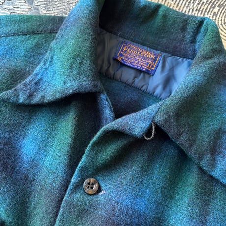 70s Pendleton Ombre Plaid Loop Shirt