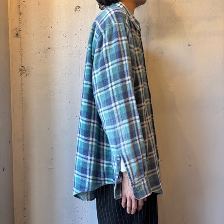 Euro Vintage Plaid Print Flannel Shirt