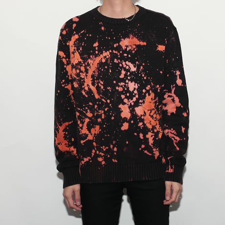 Hard Bleach Wash Cotton Sweater