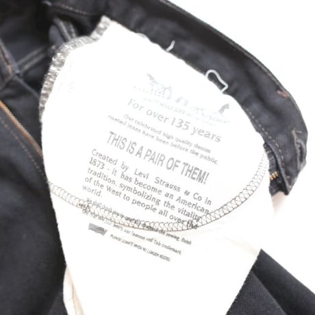 Levi's Black Denim Pants Flared Silhouette