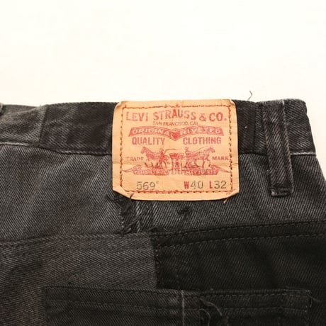 Levi's Patchwork Remake Black Denim Pants
