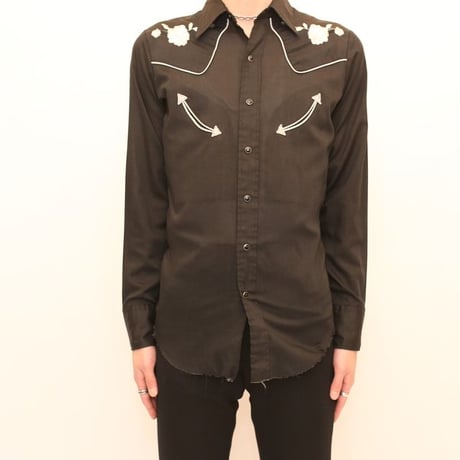 Wrangler Black Western Shirt