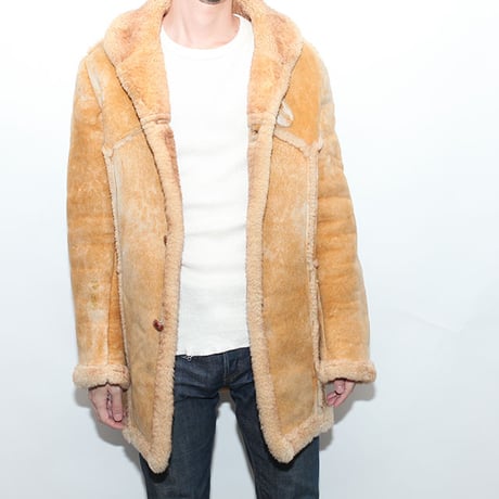 Vintage Mouton Leather Coat