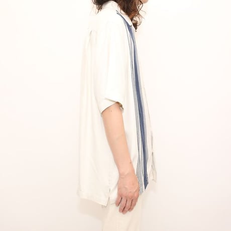 Nat Nast 50s Style Open Collar Silk S/S Shirt