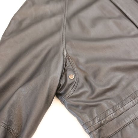 Black Lamb Leather Coat MADE IN ITALY