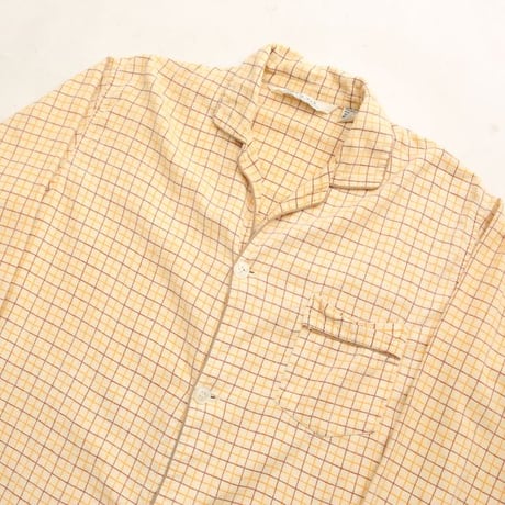 Plaid Print Flannel Pajama Shirt