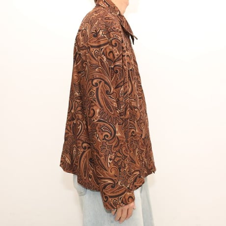 Paisley Pattern Zip Jacket