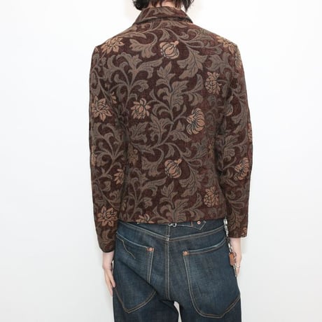 Flower Patterned Tapestry Jacket