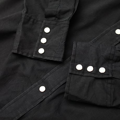 パイピングウエスタンシャツ Black Western L/S Shirt