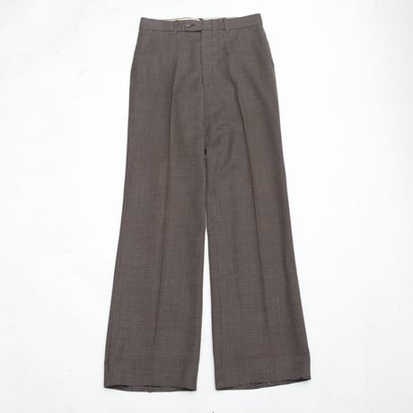 Dot Pattern Flared Wool Pants