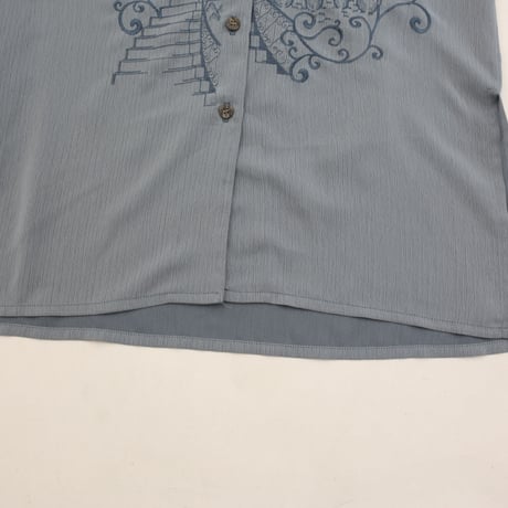 Embridery Design Open Collar S/S Shirt