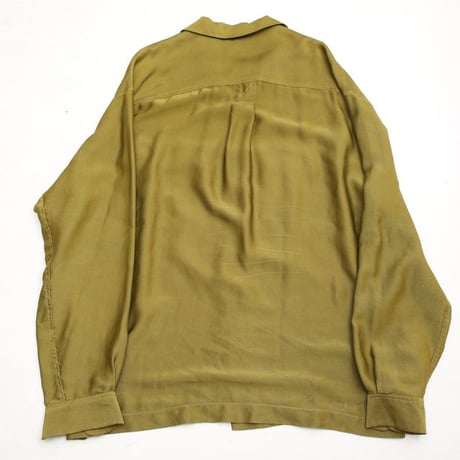 Open Collar Silk Shirt