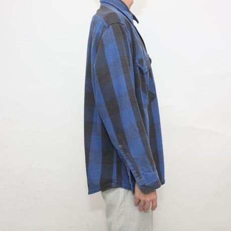 90s Cotton Flannel Plaid Shirt MADE IN USA