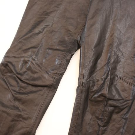 Wilsons Black Leather Pants Slim Fit