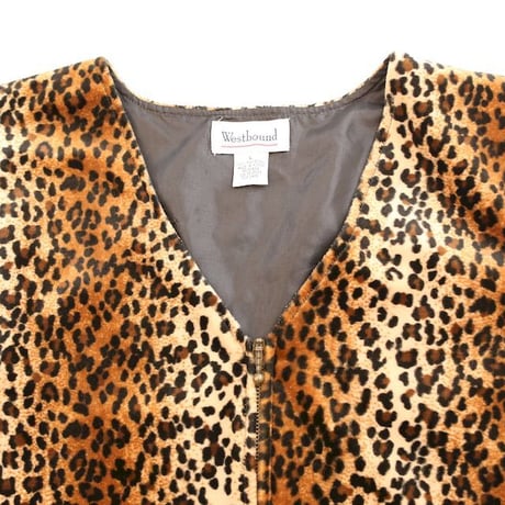 Velours Leopard Vest