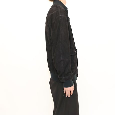 Euro Vintage Black Suede Jacket 'Vera Pelle'