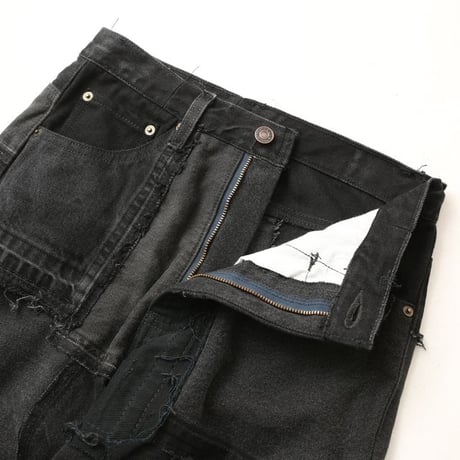 Levi's Patchwork Remake Black Denim Pants
