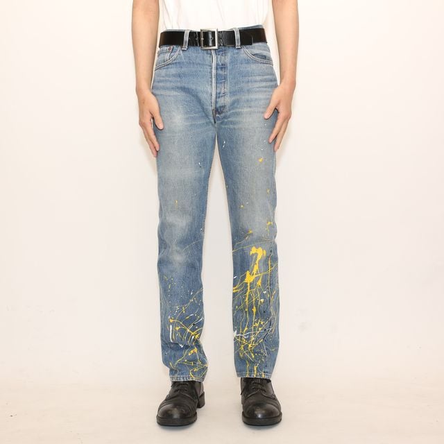 90s Levi's 501 Painted Denim Pants MADE IN USA