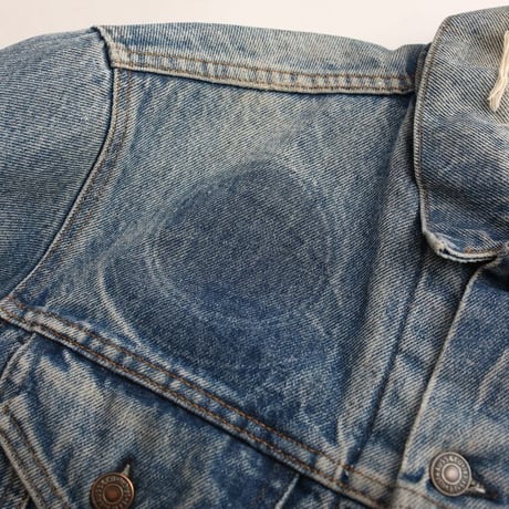 70s Levi's 70505-0317 Denim Jacket With Troy Blanket