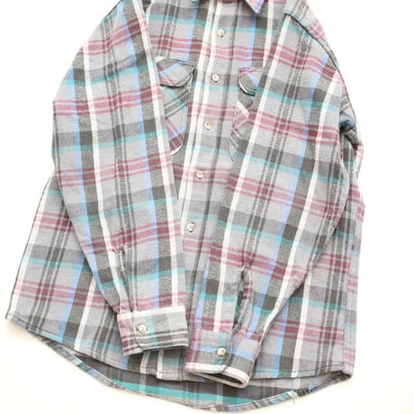 80s Cotton Heavy Flannel Shirt MADE IN USA