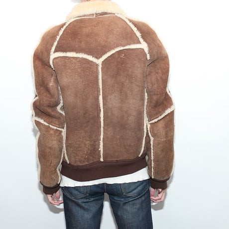 Vintage Mouton Leather Jacket