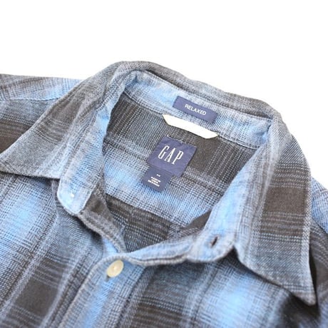 Gap Ombre Check Flannel Shirt