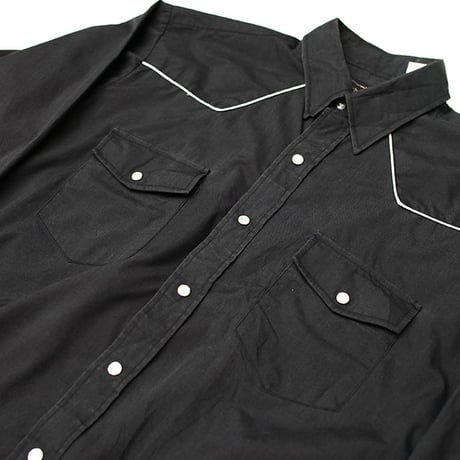 パイピングウエスタンシャツ Black Western L/S Shirt