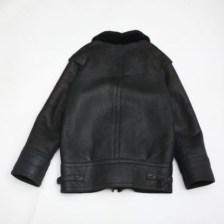Vintage Black Mouton Jacket