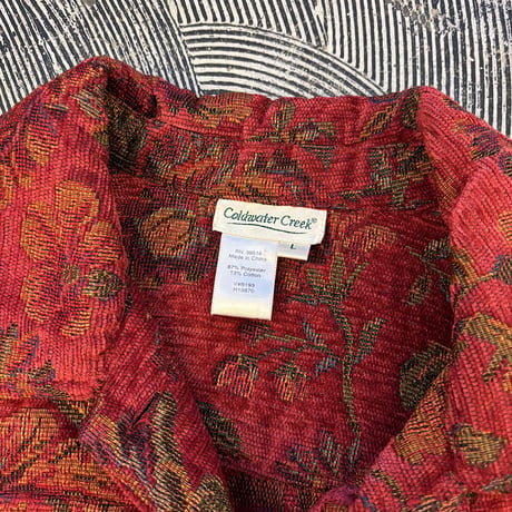 Coldwater Creek Gobelin Weave Track Jacket