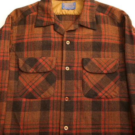 60s Pendleton Wool Plaid Loop Shirt