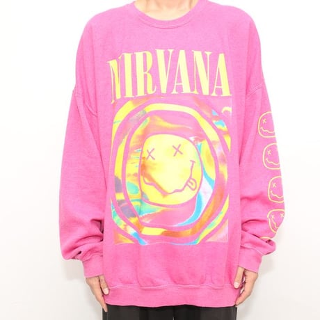 Nirvana Sweat Shirt "Smiley Logo"