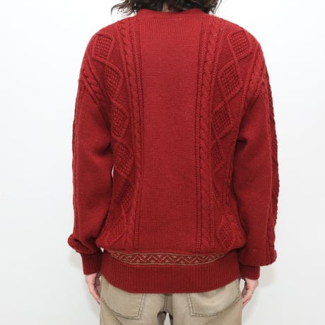 Cable Design Knit Cardigan