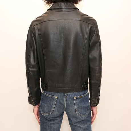 Black Leather Full Zip Jacket