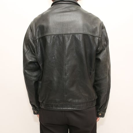 90s Andrew Marc × Wilsons Black Leather Sport Jacket