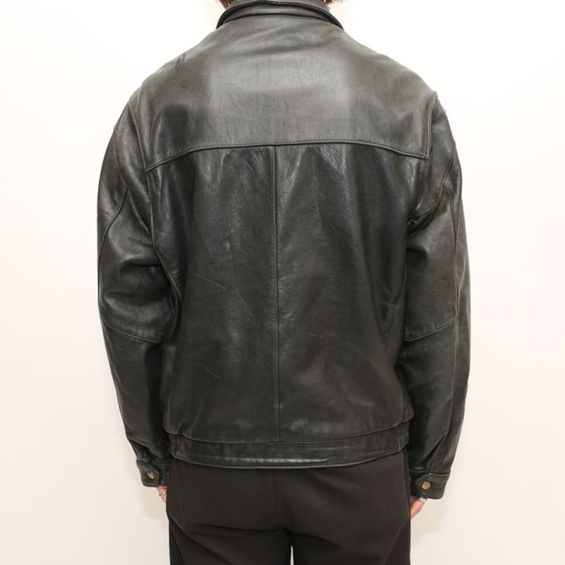 90s Andrew Marc × Wilsons Black Leather Sport J