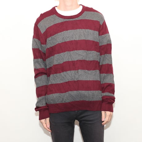 Border Knit Sweater