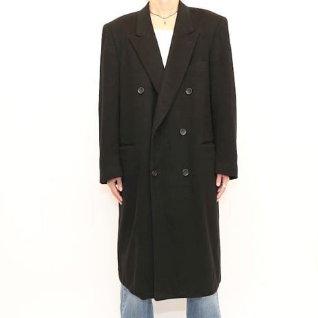 Pure  Cashmere Coat Black