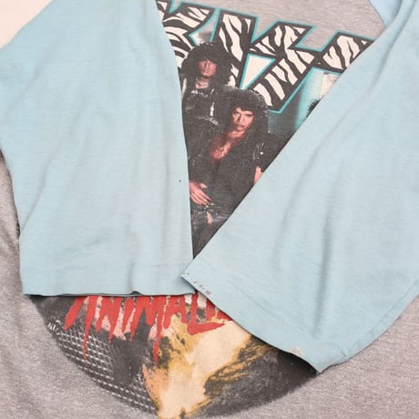 80's Kiss Tour T-Shirt Raglan Sleeves