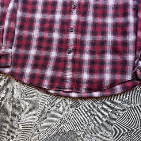 St. John's Bay Ombre Plaid Cotton Flannel Shirt