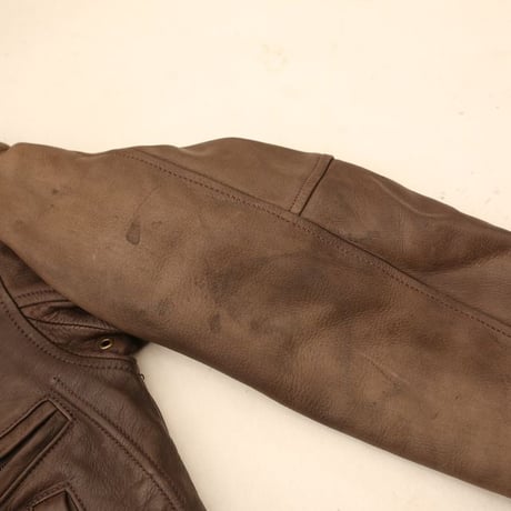 70-80s Deerskin Flight Jacket MADE IN USA