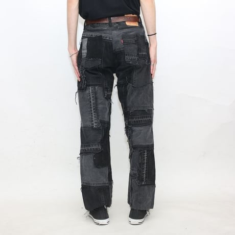 Levi's Patchwork Remake Black Denim Pants