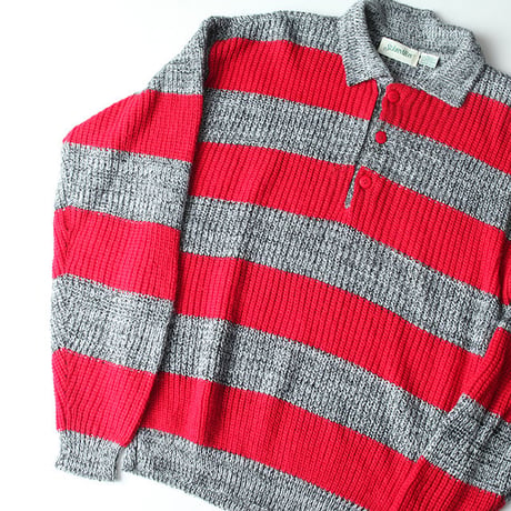ボーダー襟付きニット St Johns Bay Sweater