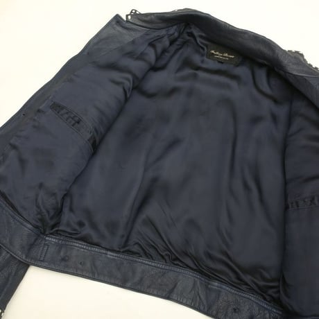 Stitch Design Leather Trucker Jacket