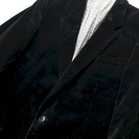 Euro Vintage Black Velour Jacket