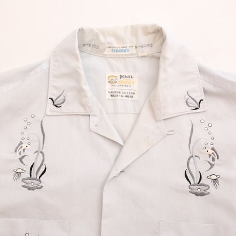 70's Pearl of the Orient Open Collar S/S Shirt