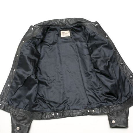 Black Leather Tracker Jacket