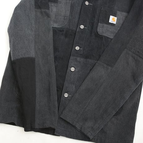 Carhartt Patchwork Remake Black Denim Jacket